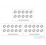5 x 10 Steel Shim Washer ( 0.1, 0.2, 0.3mm ) - T-WORKS - TA-124