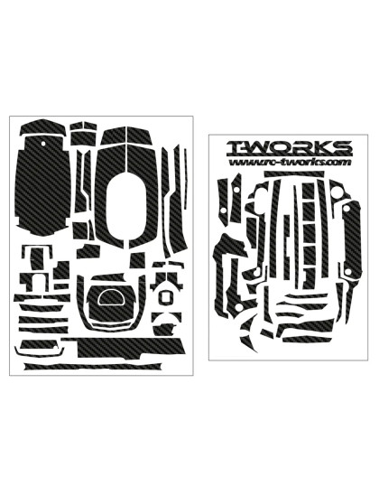 Stickers 3D Carbone pour SANWA M17 (la Planche) - T-WORKS - TS-044