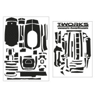 3D Graphite Sticker (For Sanwa & Airtronics M17) - T-WORKS - TS-044