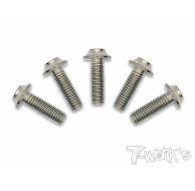 3mm x 10mm 64 Titanium Hex. UFO Screw 10pcs. - T-WORKS - TSS-310U-5
