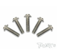 3mm x 12mm 64 Titanium Hex. UFO Screw 10pcs. - T-WORKS - TSS-312U-5