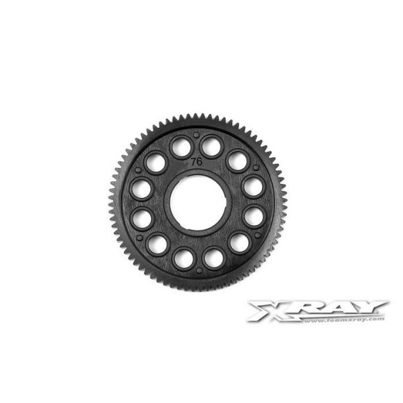Composite Spur Gear - 76T / 64P - XRAY - 375876