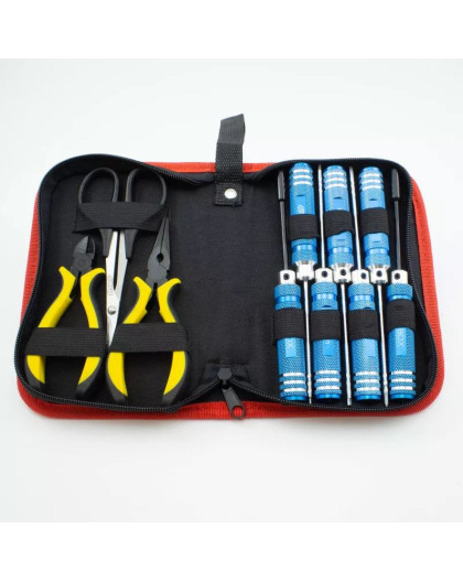 Set de 10 outils + trousse - RC PARTS - RC13001