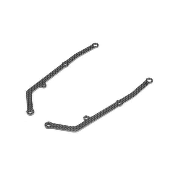 X12 GRAPHITE SIDE BRACE 2.0MM - THINNER - R+L - XRAY - 376334