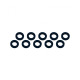 Rondelles 3x6x1mm - Noir (10pcs) - ULTIMATE - UR1505-N
