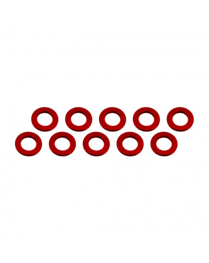 Rondelles 3x6x0.5mm - Rouge (10pcs) - ULTIMATE - UR1504-R
