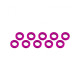 Rondelles 3x6x1mm - Rose (10pcs) - ULTIMATE - UR1505-PK