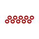 Rondelles 3x6x1mm - Rouge (10pcs) - ULTIMATE - UR1505-R