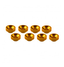 Rondelles de servos M3 - Orange (8pcs) - ULTIMATE - UR1507-G