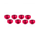M3 ALUMINUM SERVO WASHER PINK (8 pcs) - UR1507-PK - ULTIMATE