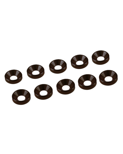 4 mm. ALU. WASHER BLACK (10 pcs) - UR1511-N - ULTIMATE