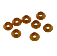 3MM ALUMINIUM CAP HEAD WASHER GOLD (8 pcs) - UR1521-G - ULTIMATE