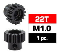 HSS STEEL M1.0 PINION GEAR 22T W/5.0mm BORE - ULTIMATE - UR4310-22