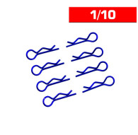 Body Clips 1/10 Blue (x8) - UR6411-A - ULTIMATE 