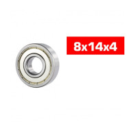 "8x14x4mm ""HS"" METAL SHIELDED BEARING SET (10pcs) - UR7844 - ULTIMA