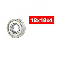 "12x18x4mm ""HS"" METAL SHIELDED BEARING SET (2pcs) - UR7850-2 - ULTI