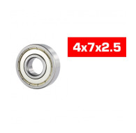 "4x7x2.5mm ""HS"" METAL SHIELDED BEARING SET (2pcs) - UR7856-2 - ULTI
