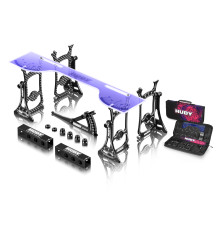 Banc de réglage 1/10 TT + accessoires + sac transport - HUDY - 108951