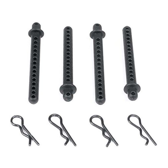 Support de carrosserie (4) + clips - XRAY - 381300