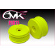 Jantes TT 1/8 Mega jaunes (2) - 6MIK - PJ811
