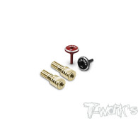 Polarity Heatsink Connector 4mm - Black/Red V2 - T-WORKS - EA-042-4BR