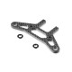 CARBON ONE-PIECE LOW PROFILE UPPER HOLDER FOR BUMPER - XRAY - 301251