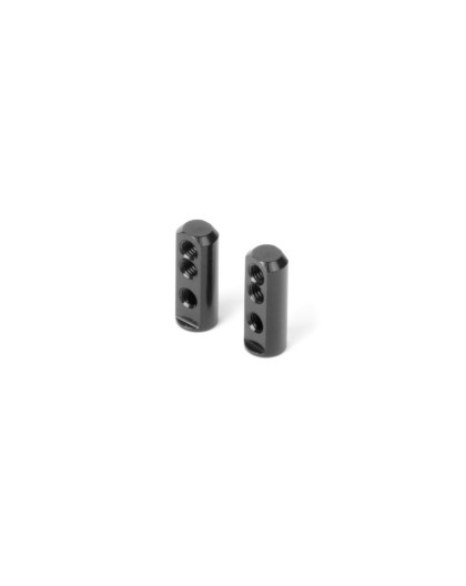 X12'21 Support de servos alu noir (2) - XRAY - 376263