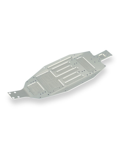 XB2 ALU CHASSIS - 2.0MM - SHORT - REAR WIDE - XRAY - 321123