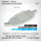 XB2 ALU CHASSIS - 2.0MM - SHORT - REAR WIDE - XRAY - 321123