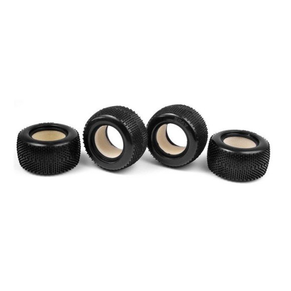 MICRO TRUCK M18T PIN TIRE & INSERT (4+4) - 389610 - XRAY
