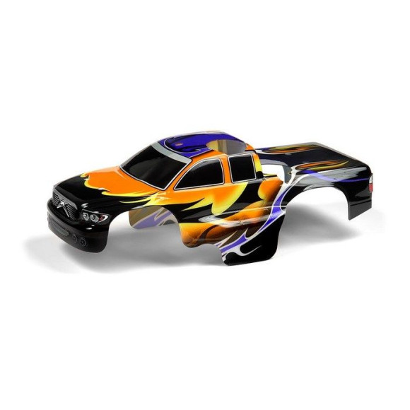 BODY 1/18 NITRO MT - PAINTED & TRIMMED - DRAGONFIRE - ORANGE - 389763