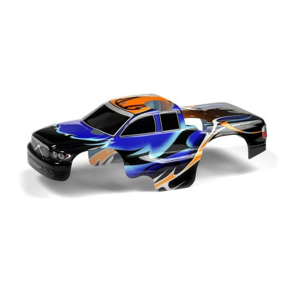 BODY 1/18 NITRO MT - PAINTED & TRIMMED - DRAGONFIRE - BLUE - 389764 -