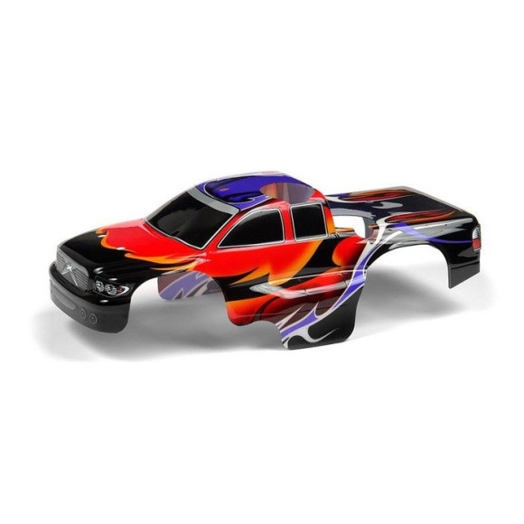 BODY 1/18 NITRO MT - PAINTED & TRIMMED - DRAGONFIRE - RED - 389765 - 