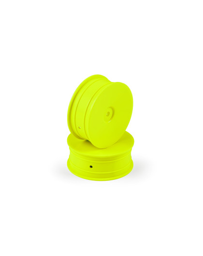 Jantes TT 1/10 avant 2WD - Jaune (2) - HUDY - 803210-Y
