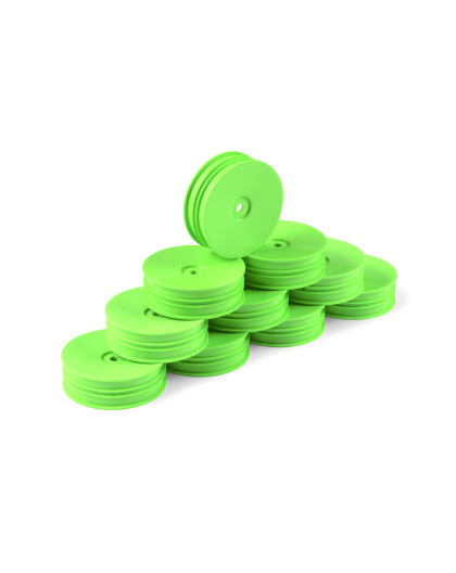 Jantes TT 1/10 avant étroite 2WD - Vert (10) - HUDY - 803221-G