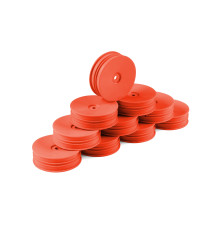 1/10 OFF-ROAD WHEEL - 2WD FRONT NARROW –ORANGE (10) - HUDY - 803221-O