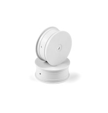 Jantes TT 1/10 avant 4WD - Blanc (2) - HUDY - 803230