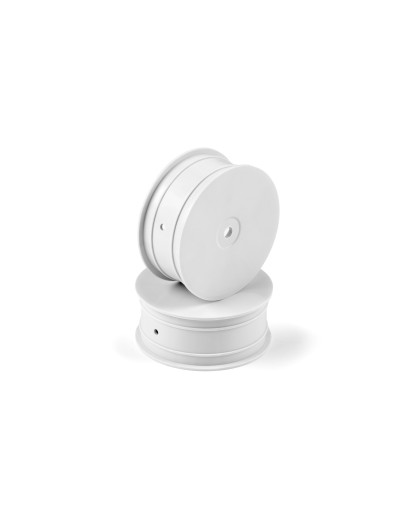 Jantes TT 1/10 avant 4WD - Blanc (2) - HUDY - 803230