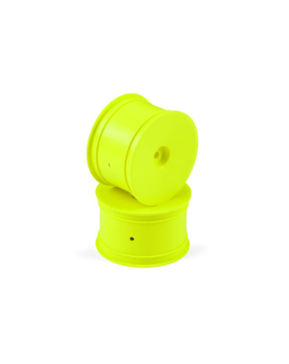 Jantes TT 1/10 arrière 2WD/4WD - Jaune (2) - HUDY - 803240-Y