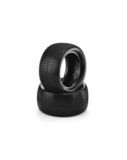 1/10 OFF-ROAD TIRE 2WD/4WD REAR DIRT 301 MED. (2) - HUDY - 816301D-M