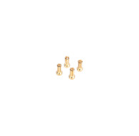 5mm Gold connectors - WorksTeam - 14mm length (10 pcs.) - LRP -499305