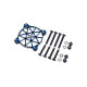 Aluminium safety mesh for 40mm fan - blue V2 - LRP - 501983