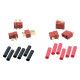 T-Plug connectors heatshrink (3 x Female 3 x Male) - LRP - 65831