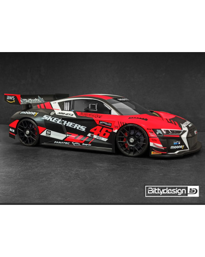 AR8-GT3 LWB 1/8 GT clear body 360mm wheelbase -BITTYDESIGN-BDGT8-R8LW
