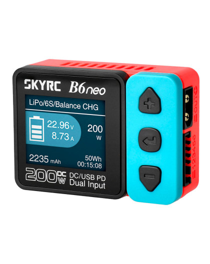 B6NEO DC INPUT 10-28V RED/BLUE CHARGER - SKYRC - SK100198
