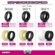 Pneus TT 1/10 avant 4WD - 301 - Soft (2) - HUDY - 814301D-S