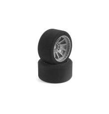 Pneus mousses 1/10 Formule 1 Arrière (2) - HUDY - 803083