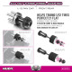ALU NUT 3-PINS WHEEL ADAPTER - FRONT/REAR - 1/12 PAN CAR - HUDY - 102