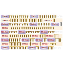 Kit Vis Acier Nitride Doré XB8 2025 (161) - T-WORKS - GSS-XB8'25
