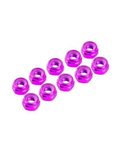 3 mm. ALU. NYLON NUT PINK (10pcs) - UR1502-PK - ULTIMATE 3 mm. ALU. NYLON NUT PINK (10pcs) - UR1502-PK - ULTIMATE